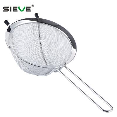 China Sustainable Premium Fine Stainless Steel Mesh Strainers, Colanders And Fine Sieves Crafted JS-A007 for sale