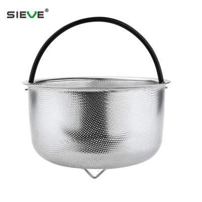 China Amazon Viable Hot Selling Accessories Punching Steamer Basket 6qt With Divider Slice JS-B002H for sale