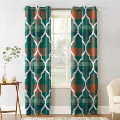 China Custom Blackout St Patrick's Day Blackout 3d Printer Curtain Ireland Moroccan Curtain for sale