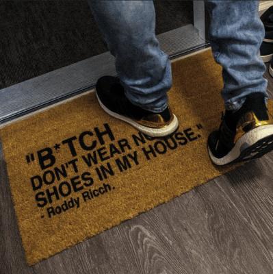 China Roddy Ricch Don't Wear Waterproof No Shoes Coconut Coir Absorb Mud Heavy Outdoor Mat for sale