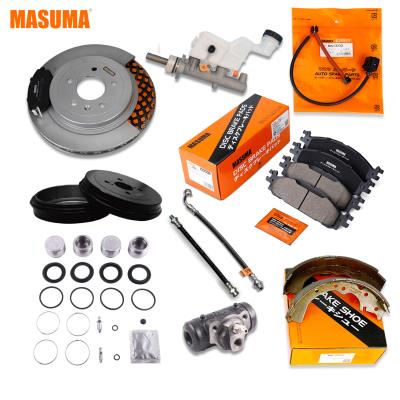 China MS-1458N MASUMA ODM Auto sin ruido delantero del eje del freno 04466-33090 04466-48080 para Toyota en venta