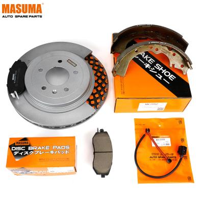 China BD-1237 MASUMA 43512-28070 43512-28080 Hintervorbremsscheiben für TOYOTA ESTIMA EMINA zu verkaufen