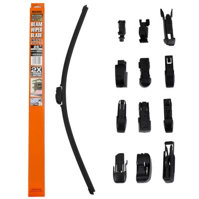 China 119865 MU-026Si MASUMA Auto Vehicles Accessories Frameless Silicone Wiper Blade 26 Inch J-Hook voor Ford Te koop