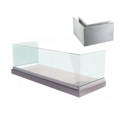 中国 Glass Balustrade Balcony Aluminum U Channel Glass Railing Aluminum Panel Glass Railing 販売のため