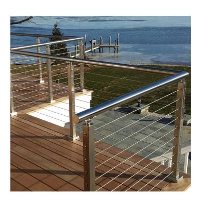 中国 UNIKIM Stainless Steel INOX Outdoor Wire Cable Railing Systems For Deck 販売のため