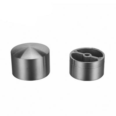 China UNIKIM High Quality Balustrade Tube Dome Handrail Fitting Stainless Steel End Cap Custom Cap for sale