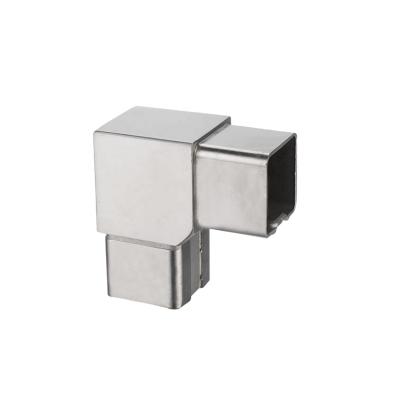 Cina Handrail Tube Connector Square Handrail Bracket Handrail 90 degree corner angle connectors for square tube in vendita