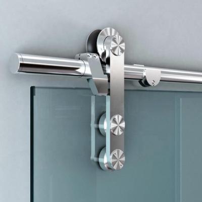 中国 Custom Panel Sliding Door System Interior Sliding Bathroom Shower Barn Style Doors Track Rollers Kit 販売のため