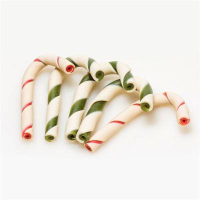 China Sustainable Pet Supplies Halloween Festival Candy Canes Shaped Low Calorie Dog Snack For Reward for sale