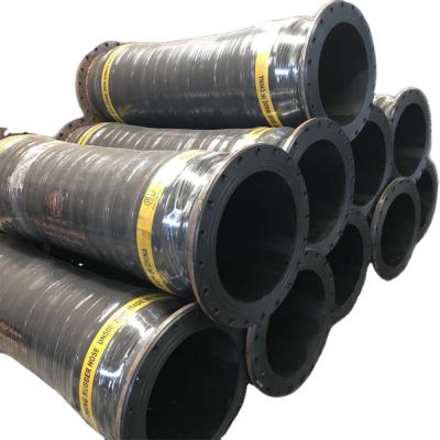 China High Large Diameter Abrasive Resistant Flexible Dredge Hose Flange Hose Mud Suction Mud Suction Flexible Rubber Hose for sale