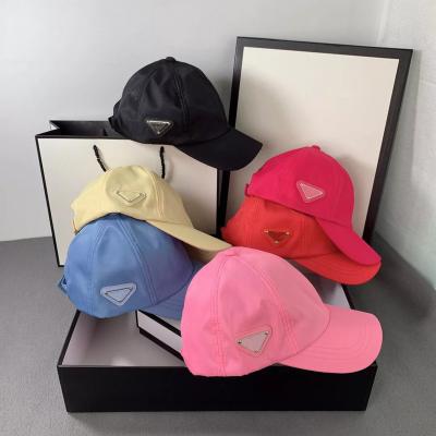 China Beautiful and floppy pink new arrival designer brand casual P brand luxury hats for girls and baseball hats and sports hats for sale