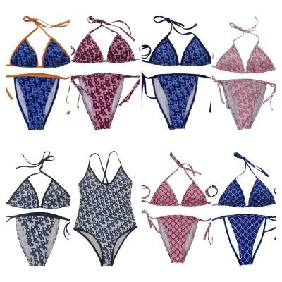 China Women's Famous Luxury Bathing Suits For Designer Swimwear Brands Wholesale Luxury Open Sexy Swimwear Plus Size Bikini for sale