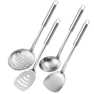 China Sustainable Top sellers 2022 for amazon home and kitchen4 piece Stainless Steel 430 kitchen wares set cooking utensil for sale