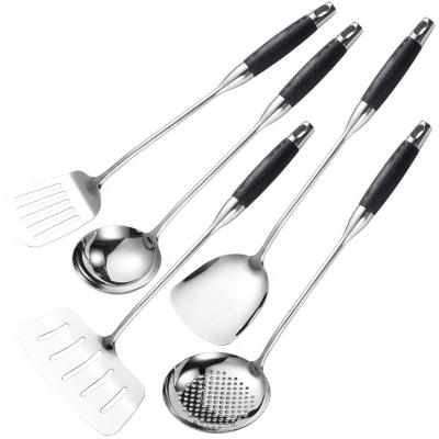 China Sustainable Hot Sale Cooking Tools Kitchenware Food Grade Stainless Steel 304 Kitchen Utensils Set for sale