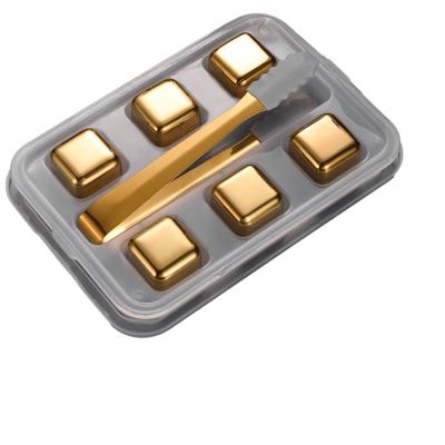 China Sustainable Fascinating Price Bar Accessories Cooling Stones Stainless Steel 304 Whiskey Ice Cube for sale