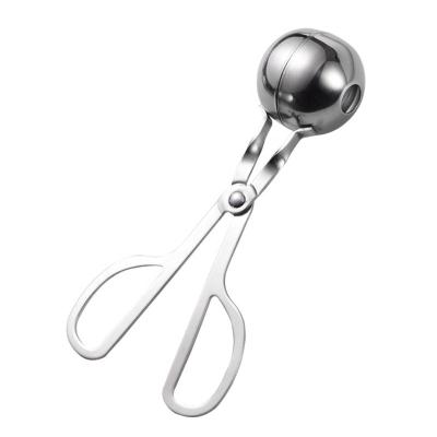 China Sustainable Factory Wholesale Kitchen Cooking  Meat Ball Tong Ice Cream Tong  Meatball Clip Food Tong for sale