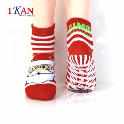 China Custom Anti Slip Christmas Antibacterial Socks Non Slip Kids Socks With Good Quality China for sale