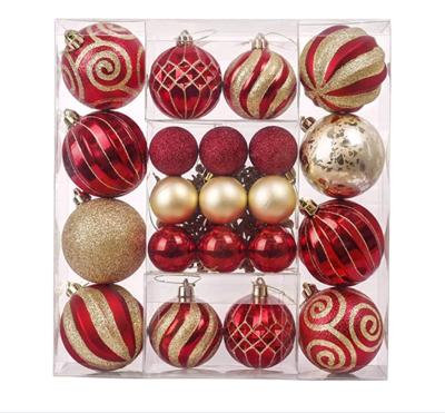 China Newest Design Good Quality Plastic Christmas Balls Hanging Ornament Eco Friendly for sale