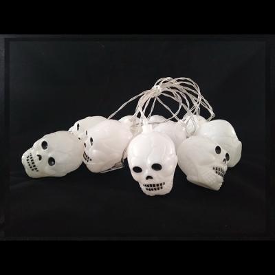 China Stable Custom High Quality Plasic Skulls Halloween Decorations String Lights for sale