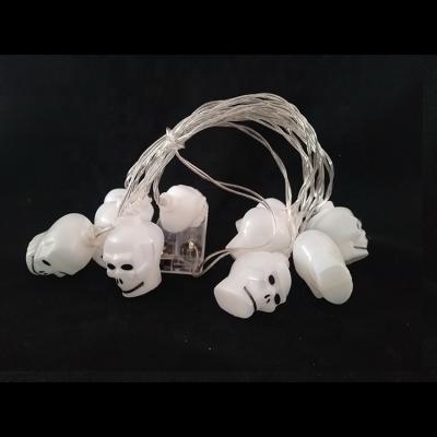 China Stable Outdoor Quality Halloween Skull Decorative Led Light String For Events for sale