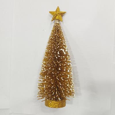 China Top Selling India Ornaments Mini Yellow Christmas Decoration Light Tree JQW18125 for sale