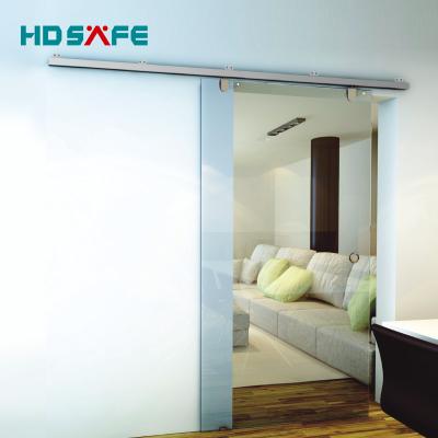 China Soft close sliding door high quality aluminum frameless glass design soft narrow sliding door for sale