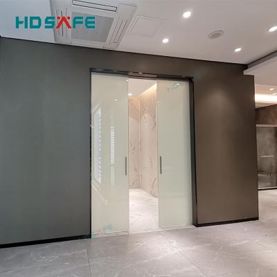 China Nickel> 8% sus 304 stainless or 316 cavity bathroom double pocket modern interior hidden glass sliding door for sale