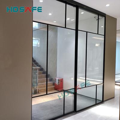 China Modern Aluminum Glass Door Sliding Door Automatic Electric Automatic Sensor Glass Frame Sliding Door Vertical Sliding System for sale