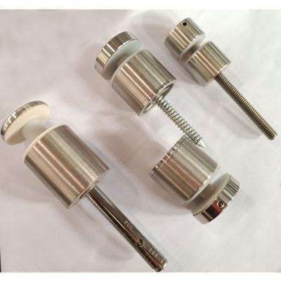 China Stainless Steel Stair Balcony Side Mounted 304/316 Stainless Steel 12mm Glass Standoff Bolts For Exterior Glass Standoff Fence Screws Hold Down for sale