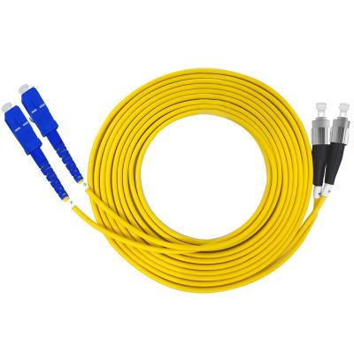 China FTTX Systems Single Mode Single Core SC APC Fiber Optic Patch Cord Dual Mode Simplex for sale