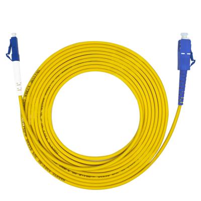 China FTTX Systems 3 Meters Single Core Patch Cord SC UPC LC APC Fiber Optic Single Mode for sale