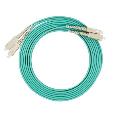 China FTTX systems SC/pc SC/pc 10g jumper patchcord om3 multimode aqua zu verkaufen