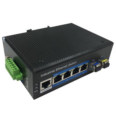 China 2021 hot sale managed POE switch 8 ports 2 SFP ports ip40 industrial switches HXPOE2004W-2SFP zu verkaufen