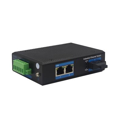 Κίνα SNMP 10/100/1000M Factory Price Single Mode 2 SC RJ45 Port Industrial Switch 2km προς πώληση