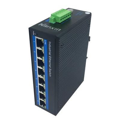 China Telecommunication HANSUN HS2008 Port Uncontrollable Industrial Switch Gigabit 8 RJ45 10/100/1000M zu verkaufen