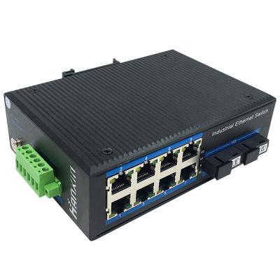 China Unmanaged industrial telecom network switch ip40 48v 1000M poe switch gigabit managed zu verkaufen