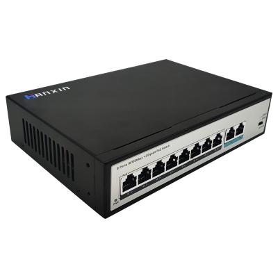 Cina Outdoor IP CCTV Camera Gigabit Fiber Optic 8 Port RJ45 5v Networking Poe Switch Router Ethernet Poe Switch in vendita