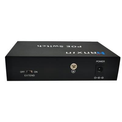 China FTTX HX304GP-F Network factory price full gigabit Ethernet 4 ports industrial fiber poe switch poe switch zu verkaufen