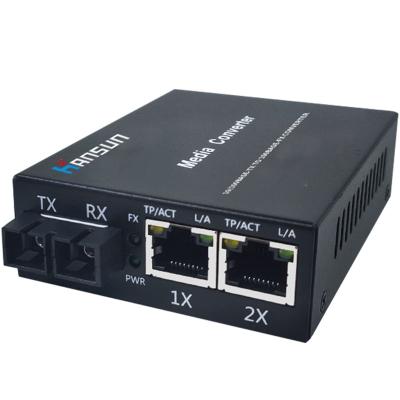 China FTTX Network Hs1304-Ssc Network Media Fiber Optic Media Converter rj45 SC Media Converter Switch Gigabit zu verkaufen