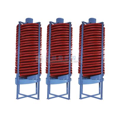 China Domestic Use Factory Price 5 Ton Small Scale Gold Spiral Chute Plant Processing Gold Concentrating Separator Price List for sale