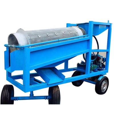 China Ore Compost Gold Portable Trommel Trommel Para Scrubber Washing Mining Plant For Gold Screen Sieve Filter Sand Seal For Sale for sale