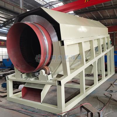 China Ore 80-150 Ton Per Hour Machine 1500*4500 Mm Mini Mobile Gold Washing Trommel For Open Gold Mine for sale