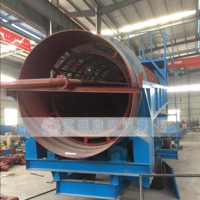 China Ore gold trommel rotary screen machine / mobile drum screening machine for sale