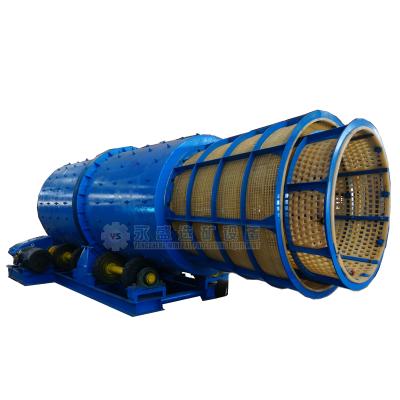 China Small Scale Drum Rotary Clay Scrubber for Sand, Stone, Ore, Clay Washing Machine for sale