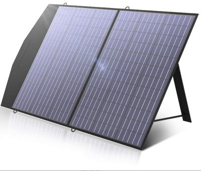 China 100W Foldable Solar Panel, IP66 Easy Installation Portable Solar Panel Kit with MC-4 Output, 22% Efficiency Module for sale