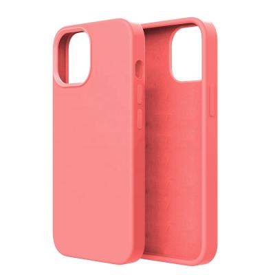 China Wholesale Custom Shockproof Soft Liquid Silicone Cell Phone Rubber Case For iPhone 13 12 11 Pro Max With Logo for sale