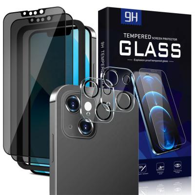 China 4-Pack (2 Packs) +3D Mobile Phone Privacy Tempered Glass Back Camera Protector (2 Packs With Tool Fit For iPhone 13 Pro Max for sale