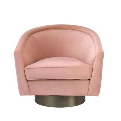 China New Arrivals Modern Living Room Velvet Accent High-Grade Soft Swivel Swivel Chair. for sale