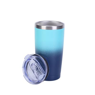 China Sustainable Wholesale 20oz Double Wall Vacuum Hot and Cold Insulated Travel Coffee Mugs Stainless Steel Tumblers for sale