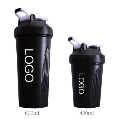 China Sustainable Wholesale Blend Plastic Protein Shaker Bottle Gym with Logo Custom Logo Printed for sale